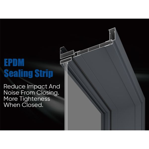 Single Glass Ultra Slim Panel Edge Waterproof Aluminium Housing Interior Casement Door