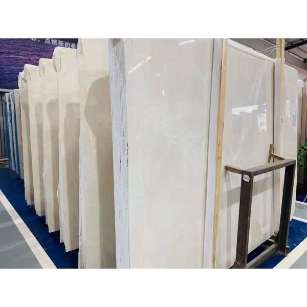 16mm Thickness Beige Marble Flooring Tile Crema Marfil Nizwz K3 Baiyulan