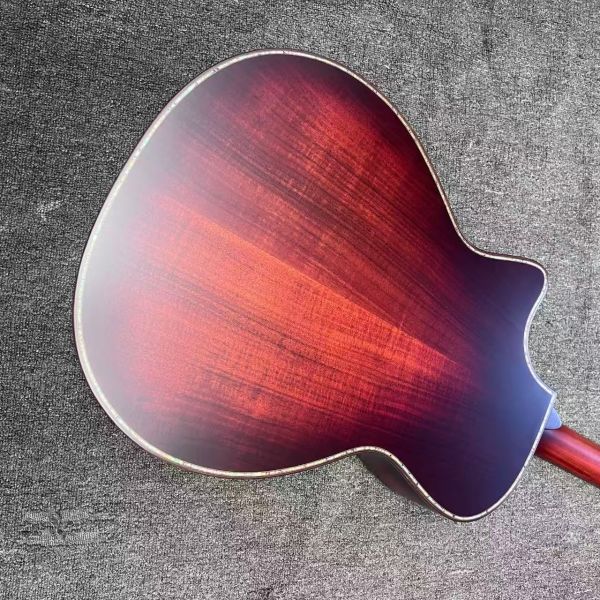 AAAAA solid koa top k24ce body SOLID KOA back side Taylor style acoustic guitar bone nut