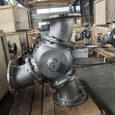Valve de détournement pneumatique à gravité pneumatique à bille de type 3 pour le transport de poudre et de granulés
