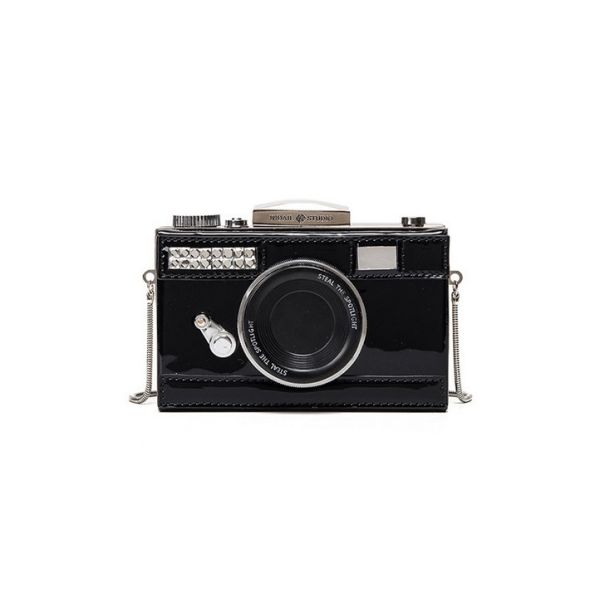 2016 summer new tide personality camera bag packet female European and American fashion chain shoulder bag Messenger bag