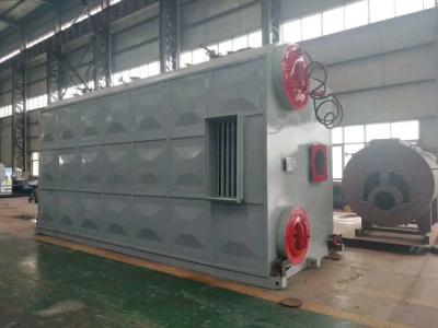 Caldeira de vapor de tambor duplo industrial controlada por PLC com porta de explosão
