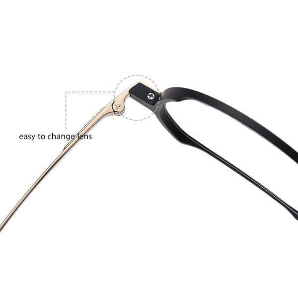 Aluminum Magnesium Titanium Frame Glasses , Custom Lens Round Prescription Glasses