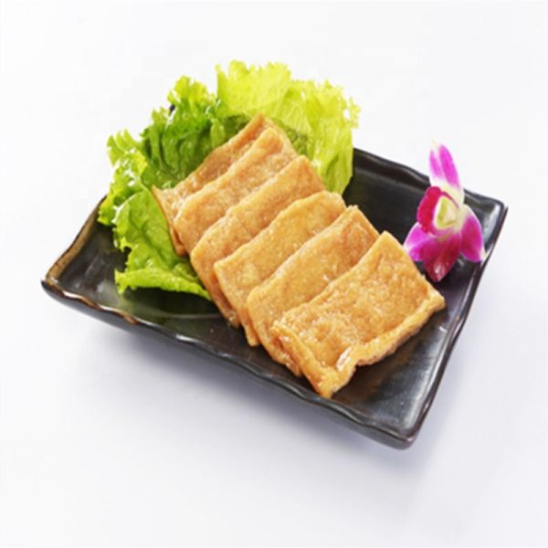 Hot Sale Healthy Fresh Halal Fried Marinated Brushed Vegetarian Meat Frozen Seasoned Oil Tofu Inari Tofu