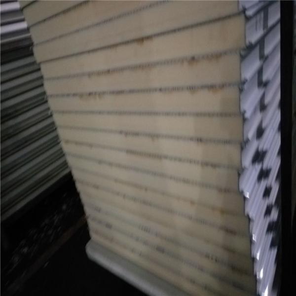 50mm 75mm insulated grey white steel sheet PU sandwich panel for cold room