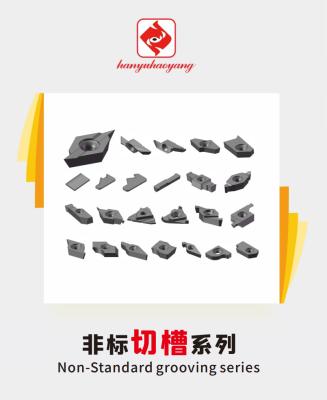 CNC Grooving Insert with PVD Coating HYGBA43R090-025PR(3D169/0251) HYB208, Suitable For Difficult-to-machine Materials Except High-temperature Alloys.