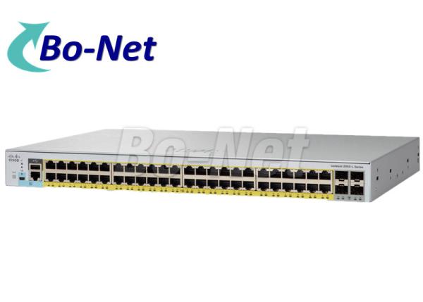 WS C2960L 48PQ LL Cisco POE Switch 48 Port 4 X 10G SFP Uplink Interfaces