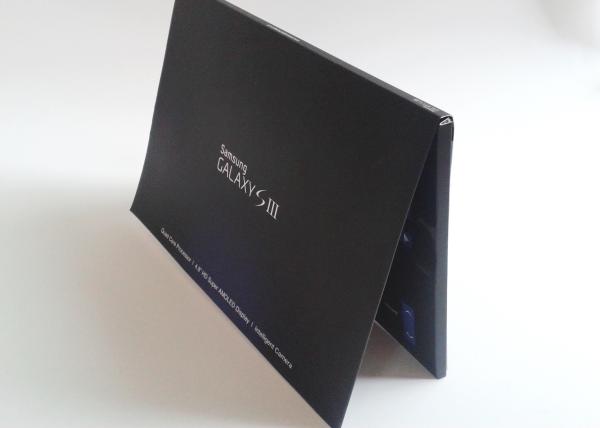 Fashion Samsung Visible Advertisment Gift Card, Video Magazine Card Board Packaging for Promotion