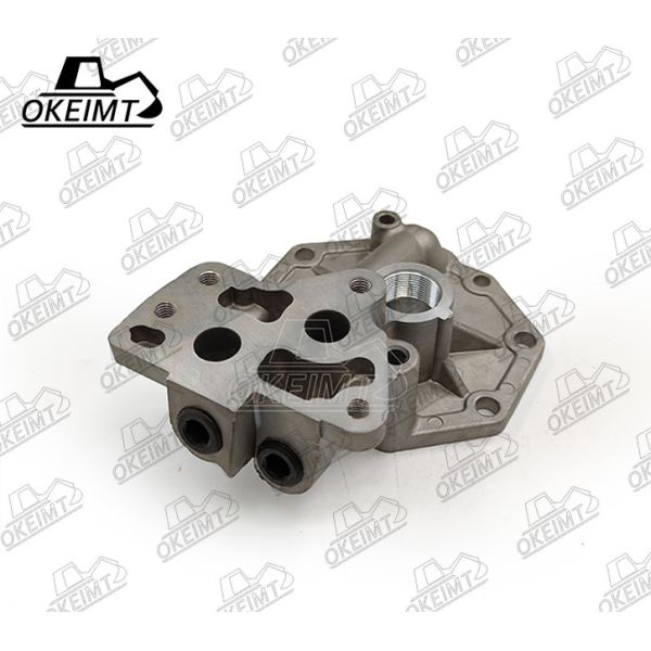 S6K Oil Filter Head Middle Parts For Engine E Excavator Spare Parts