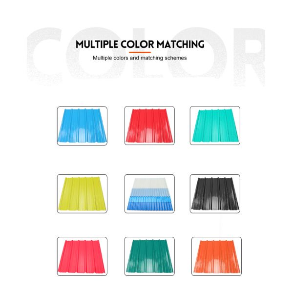 Techo corrugado de PVC 0,8-3,0 mm espesor 1130 mm anchura impermeable