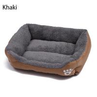 Atacado Personalizar Macio Confortável Respirável Sofá Cama Cão Ninho Grande Acessórios Cama Retângulo Pet Para Cão Gato