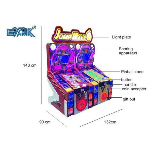 Pinball Machine  Ball Jump Ball  Arcade Machine Double Players Amusement Game