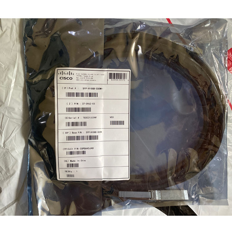 Шнур питания SFP-H10GB-CU5M максимальной длины 5m 10Gbps Cisco