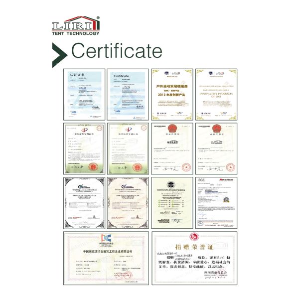 алюминий белизны 20С80м и склад ПВК шатер для структур временного хранения