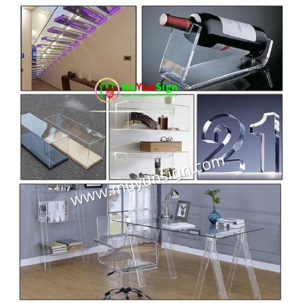 Ceiling Transparent Acrylic Sheet High Gloss Plastic Glass Sheet With Protective PE Film