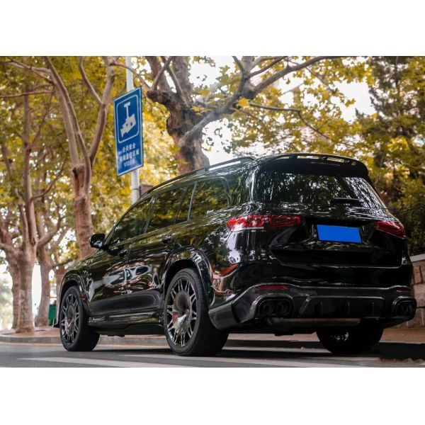 For Mercedes X167 GLS450 Carbon Fiber Body Kit GLS Upgrade BS Style Front Lip Diffuser Spoiler Widebody Kit