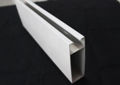 Telha linear do teto do metal branco da tira do retângulo para o aeroporto, T30mm x 70mm