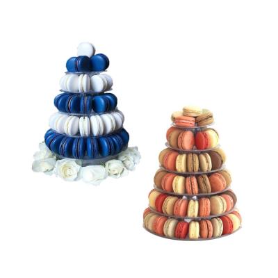 pacote por atacado do macaron da caixa da torre do macaron da torre do macaron de 6 séries