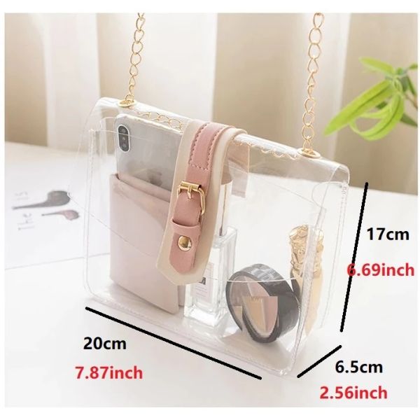 Сумка студня PVC ясности лета прозрачная