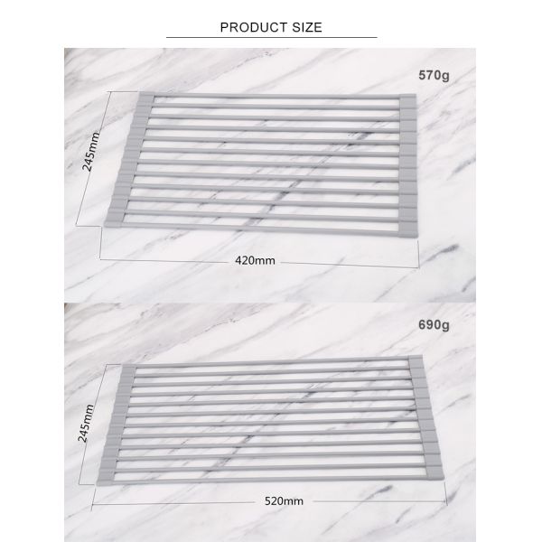 Не токсический теплостойкий силикон свертывает вверх стеллаж для просушки