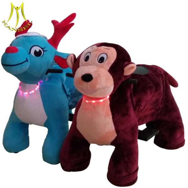 Hansel popular fun fair kiddie indoor ride on animals for children from china