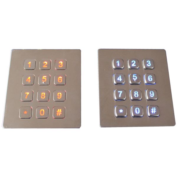 PS/2 или USB вели кнопочную панель backlit металла численную с protuberant интерфейсом ключей RS232
