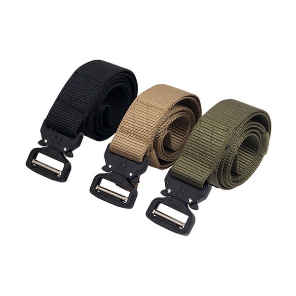Tactical Belt Outdoor Cobra Buckle Tactical Belts Cobra Nylon Belt  XL size BK