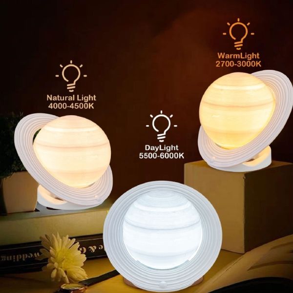 10000 Lux UV Free LED SAD Lamp with Adjustable Brightness and Color for Light Therapy
