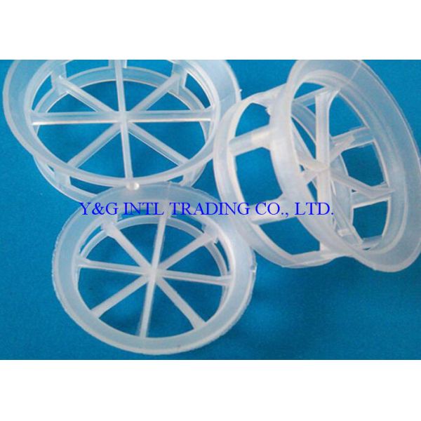 28-76mm Plastic Random Packings Ladder Ring Packing Fouling Resistant