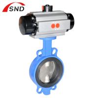 Industrial Cast Iron Pneumatic Butterfly Valve OEM Acceptable