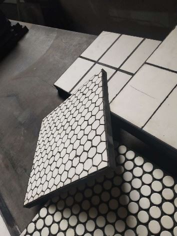 Mosaic Alumina Ceramic Tiles Wear Resisting Impact Resistant