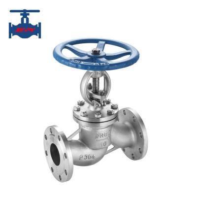 CF8 CF8M válvula globular de flanges de aço inoxidável para tubulação de ácido nítrico corrosivamente médio