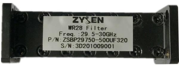 FBP320 Waveguide High Pass Filter WR28 30GHz Black Paint