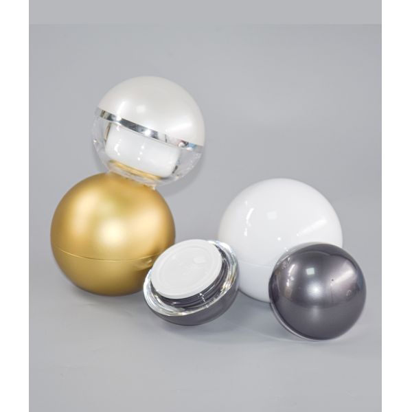 Frasco de creme acrílico redondo 15ml 30ml   50ml