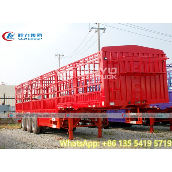 40ft Tri Axle 60 Ton Side Wall Warehouse Stake Fence Semi Trailer
