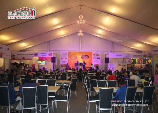 500 People Outdoor Event Tents with Glass Wall and Lighting for Catering Service, Heavy Duty Event Tent for Sale