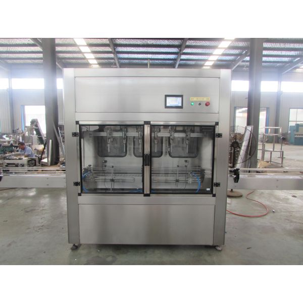 Lube / Olive Edible Oil Filling Machine Manual With High Measurement Accuracy
