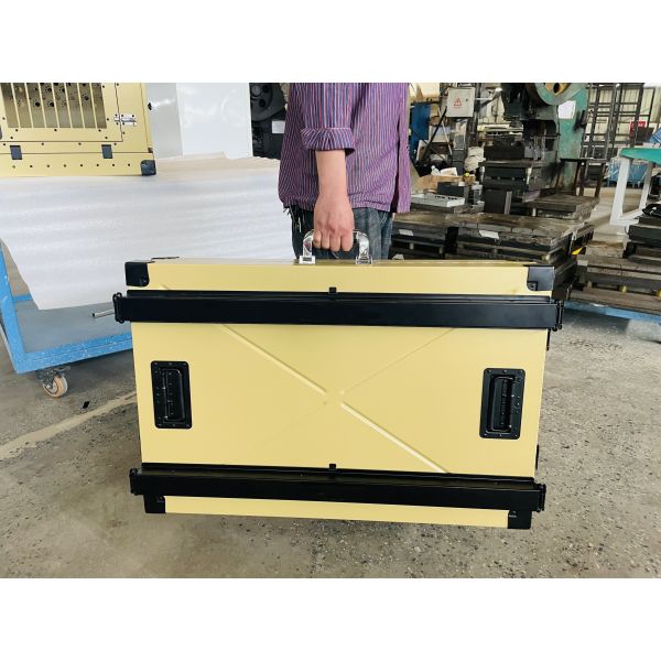 Желтый зеленый клетей собаки перемещения алюминий складных складной Rustproof сверхмощный