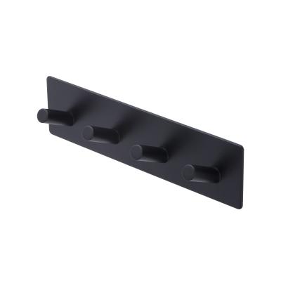 Square Round Stainless Steel Bathroom Hardware Black Color Accessories Hook
