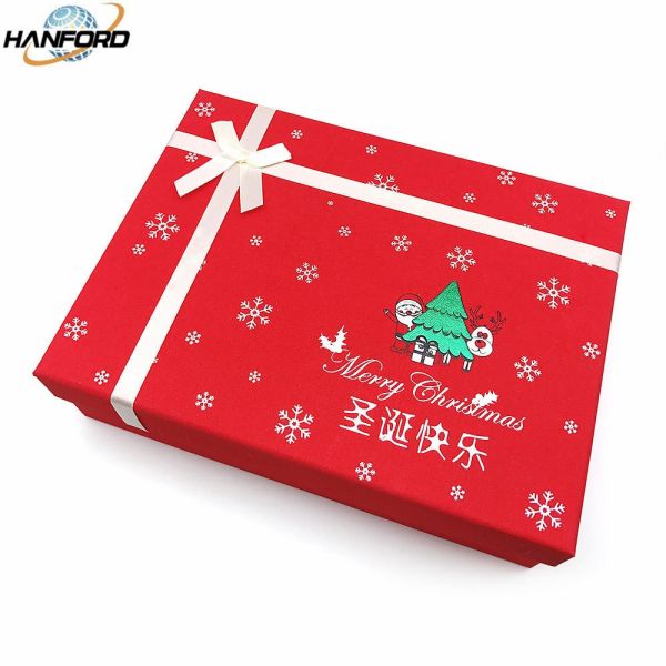 FSC Cardboard Printed Christmas Gift Boxes Dustproof Ultraportable