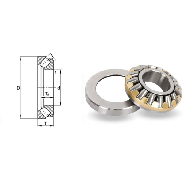 High Stability Thrust Spherical Roller Bearing 29324M 9039324 120*210*54mm Printing Machinery Bearing
