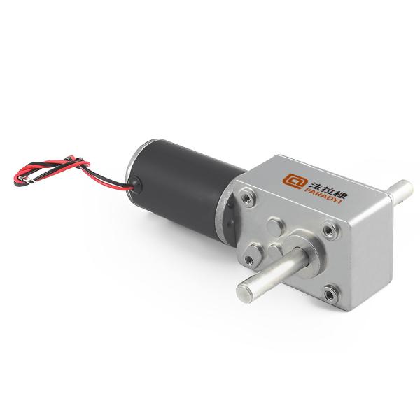 Faradyi High Torque Wpo Long Shaft 12V 24V Electric Brushless Bldc Carbon Mini Dc Worm Reducer Gear Stepper Motor With Gearbox