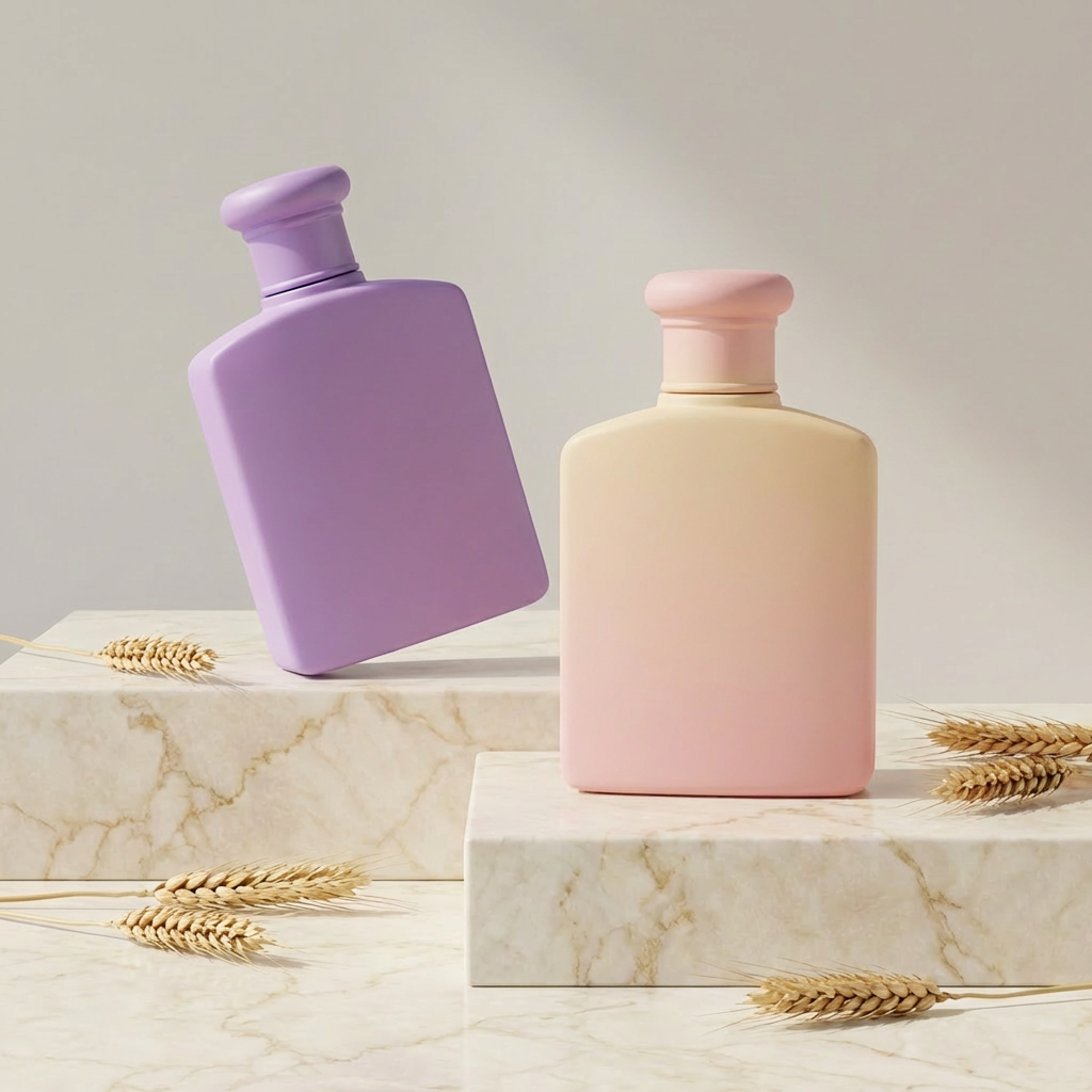 Anding Supplier High End Custom Printed Private Label 50 ml 100 ml Crimp Square Refillable Spray Glass Empty Perfume Bottle