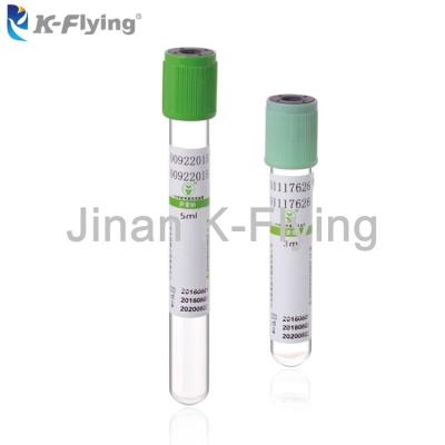Lithium Heparin Blood Tube Medical Consumable Products 3ml-10ml