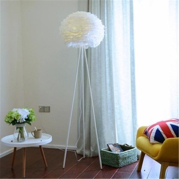 Modern Floor lamp for Living room Studio Bedroom Girl room feather lamp(WH-MFL-26)