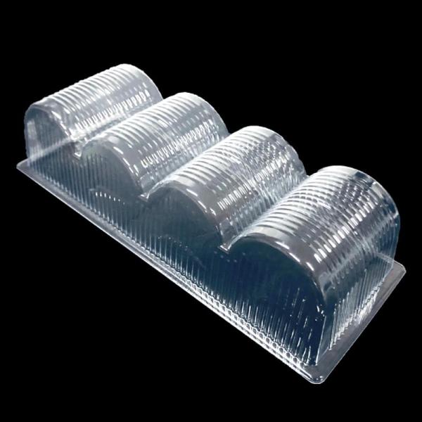 Plateau à ampoules en PET à 4 cellules pour les biscuits