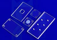 Placa transparente feita sob encomenda do silicone fundido de resistência ácida com furos de 1mm