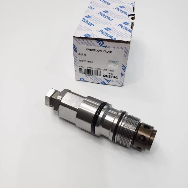 Sany Hydraulic Pressure Relief Valve 377M51 For SANY SY335 SY365 SY385 SY485