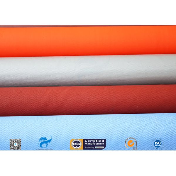 PU Silicone Coated Glass Fabric 280G 590G Abrasion Resistant Fire Blanket