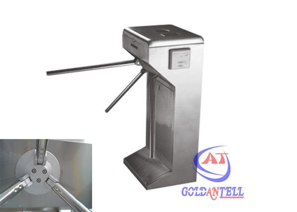 Função automática de aço inoxidável do contador da porta do torniquete do tripé da altura da cintura com controle de leitura do cartão